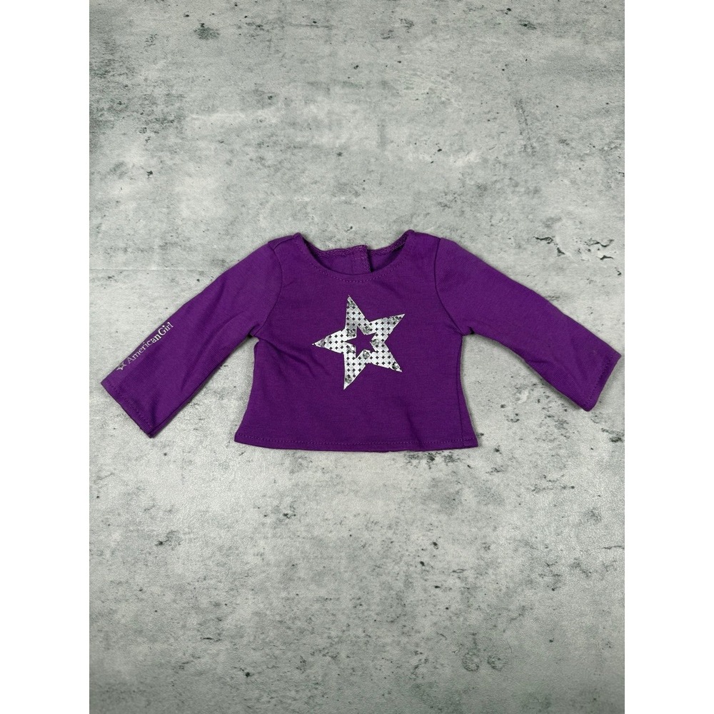 American girl purple sparkle star tee